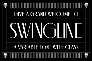 Swingline - Variable 1930s Font