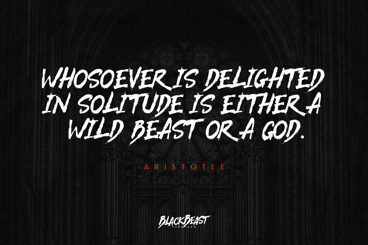 Black Beast Typeface preview 5