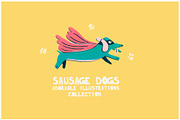Sausage dogs, an Animal Illustration by Isbela  (Thumbnail 1 of 6)
