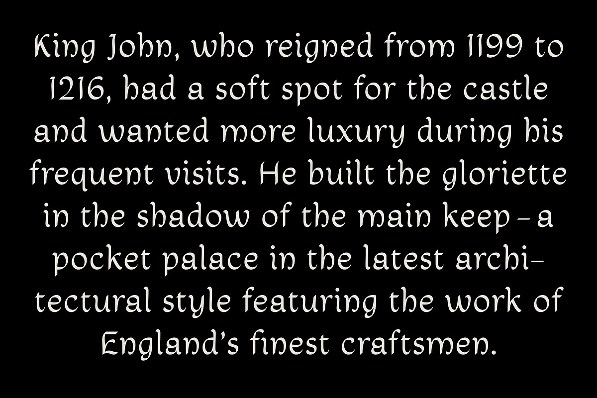 Corfe, a Font by Simon Walker (Photo 4 of 6)