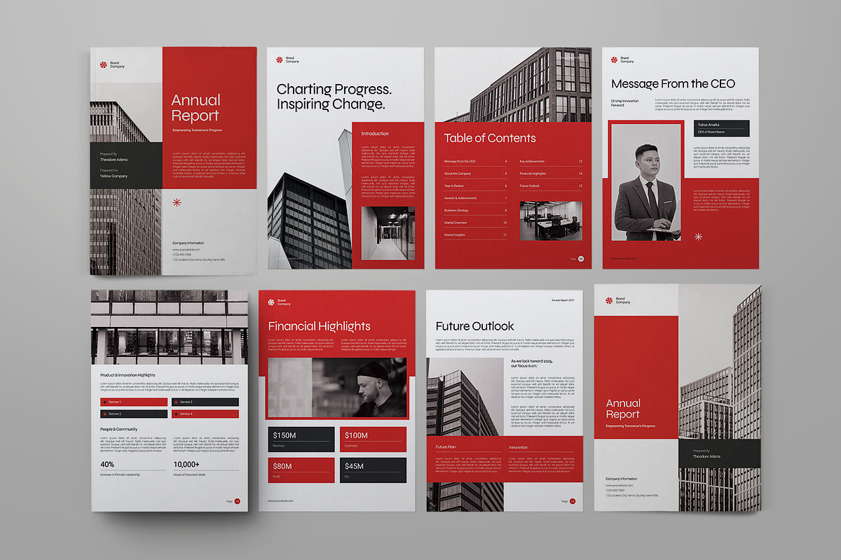 Annual Report Template preview 6
