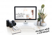 Modern White Desktop iMac Mockup, a Mac Mockup by OhTilly (Thumbnail 2 of 2)