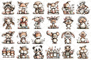 Quirky Easter Animals Clipart, an Illustration by Black Bird Studio (Thumbnail 2 of 5)