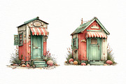 Watercolor Boho Summer Clipart, an Illustration by Designworld (Thumbnail 8 of 8)