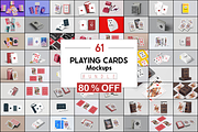 61 PLAYING CARDS MOCKUPS BUNDLE, a Packaging Mockup by Xtrahive (Thumbnail 1 of 5)