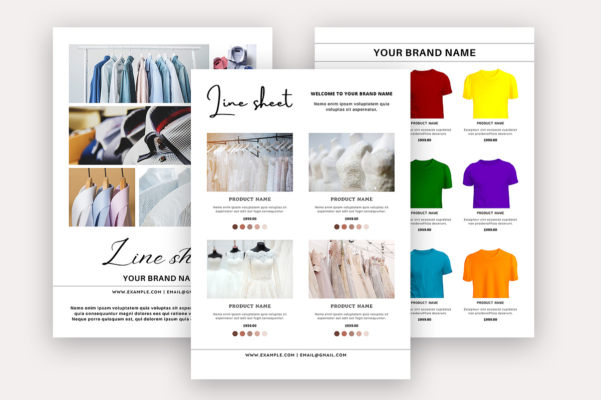 Line Sheet/Catalog, a Stationery Template by Design Zone