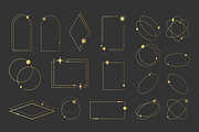 Golden Celestial Frames Collection, a Decorative Illustration by PsychocheArt (Thumbnail 1 of 3)
