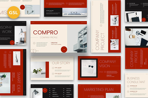 Compro - Company Profile Google Slides preview 7