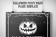 Halloween Party Night Flyer Template, a Flyer Template by KAZ by IanMikraz Studio (Thumbnail 1 of 3)