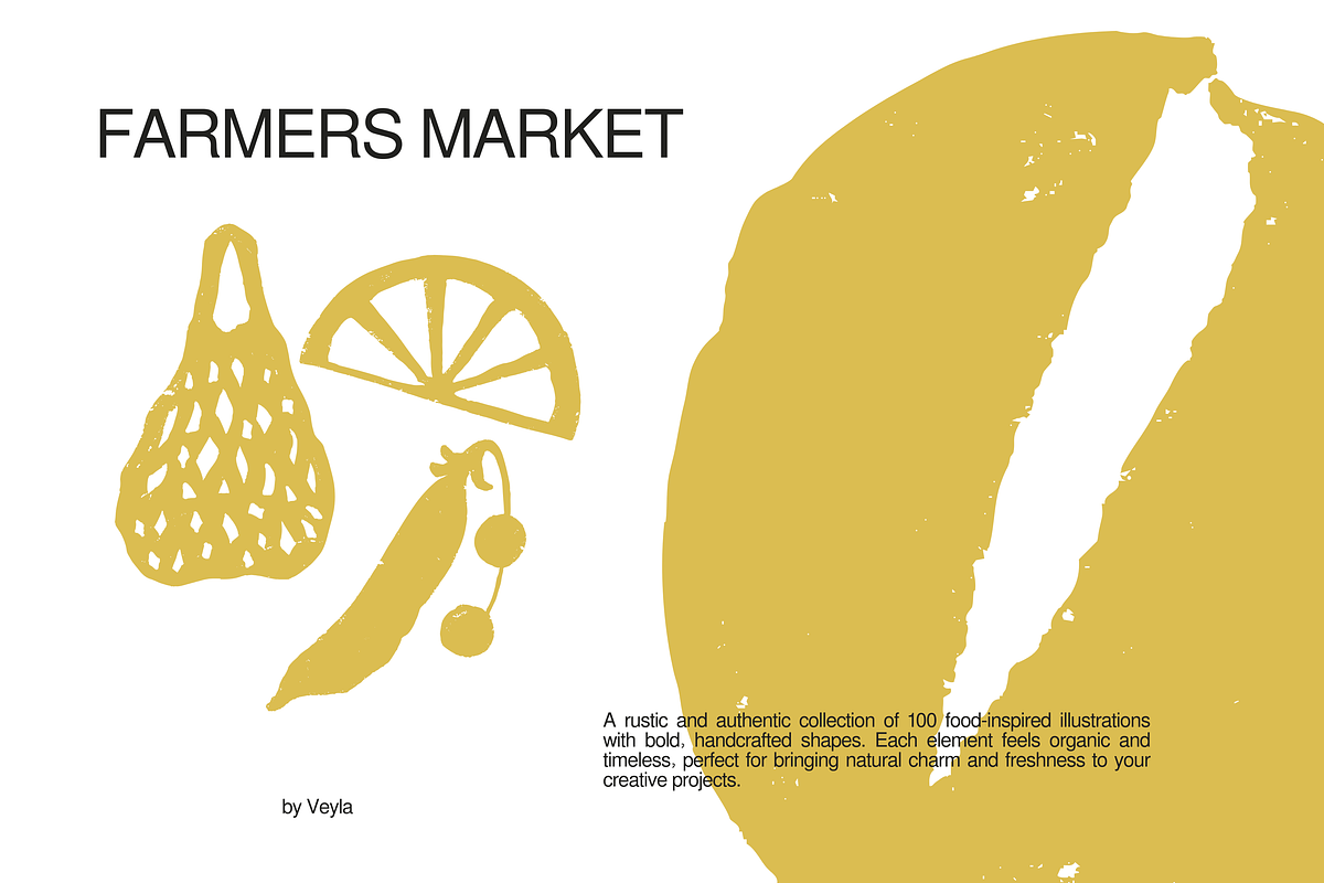 Farmers Market: 100+ Textured Food, a Food Illustration by Veyla (Photo 2 of 15)