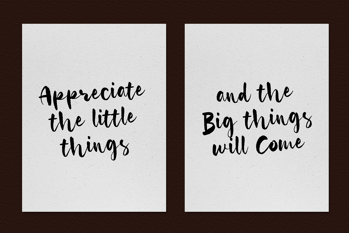 Roarety - Rough Script Font, a Font by Haps Space (Photo 5 of 8)