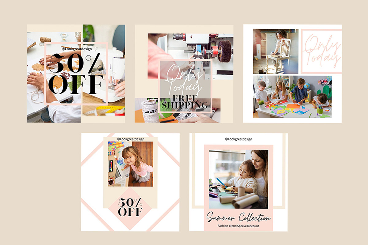 Instagram Post Template For Canva, a Social Media Template by DreamColor (Photo 5 of 5)