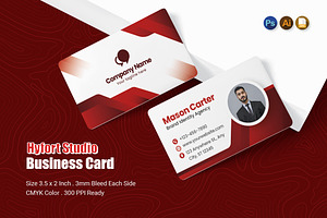 Hyfort Studio - Business Card, a Business Card Template by Esensifiksi.studio