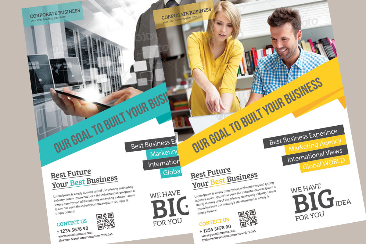 Corporate Business Flyer Template, a Flyer Template by TheGraphicsWorld (Photo 3 of 3)