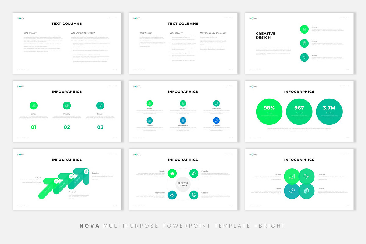 NOVA - Creative PowerPoint Template, a Presentation Template by PPTMORE