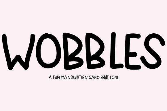 Wobbles: A Handwritten Sans Serif preview 4