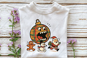 Funny Christmas Ghosts PNG, an Illustration by CraftArtStudio (Thumbnail 2 of 4)