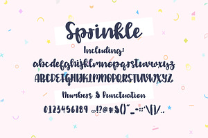 SPRINKLE Bold Script .OTF Font