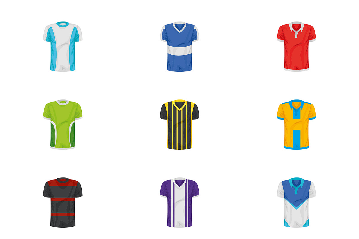 Soccer Jerseys Illustration Set, a Templates & Theme by studiogstock