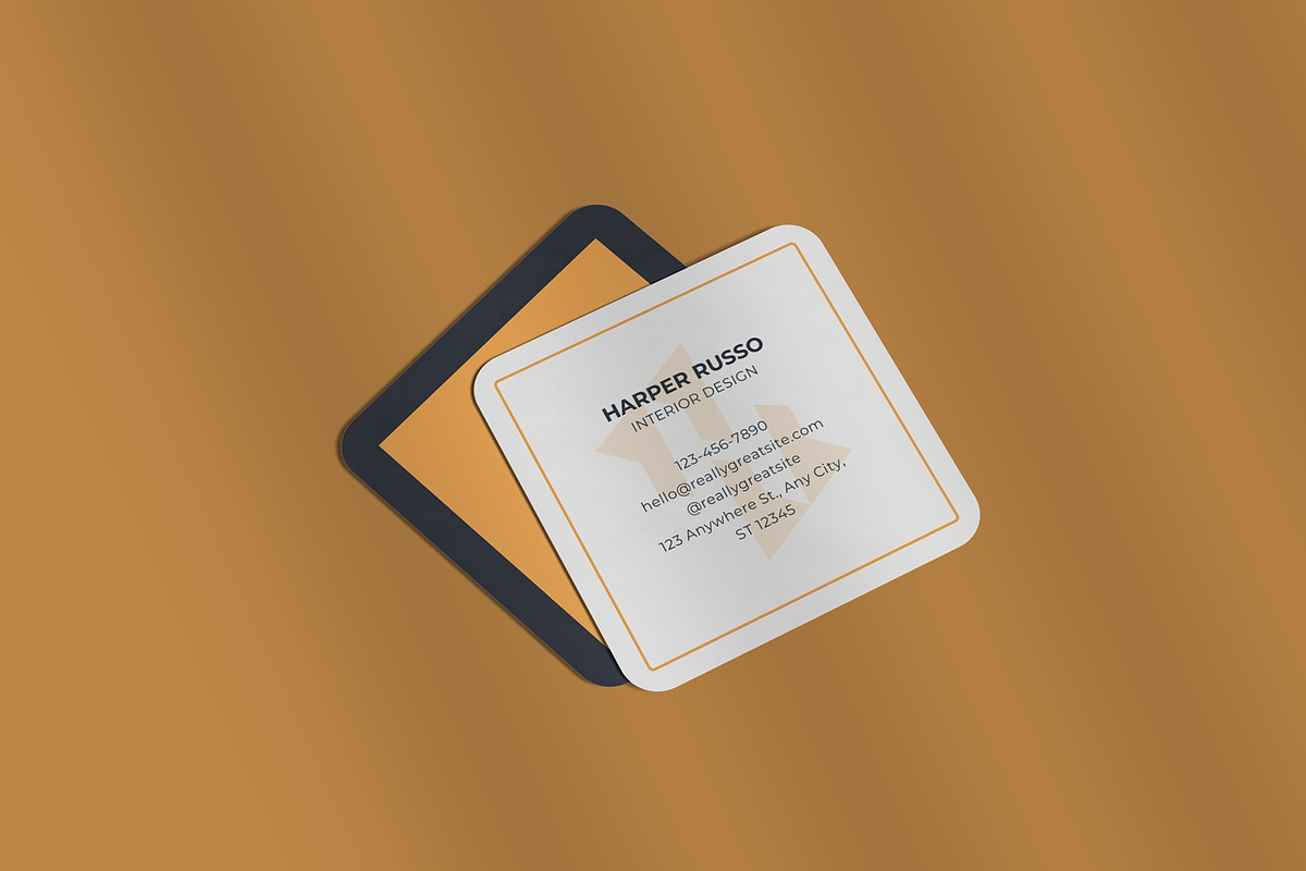 Square Business Card Mockup, a Books & Magazine Mockup by suciamairastd (Photo 5 of 5)