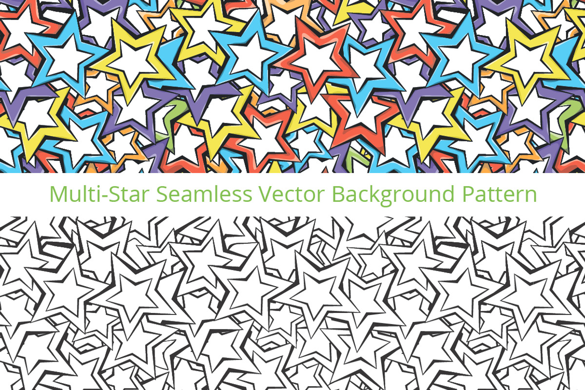 Stars Pattern - Vector Graphic, a Pattern Graphic by VecRas