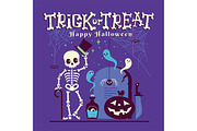3 Halloween Greeting Cards, an Illustration by tetiana.svirska (Thumbnail 3 of 4)