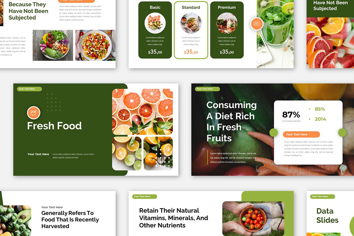 Fresh Food Health Care Powerpoint, a Presentation Template by Robs Daily Design (Photo 3 of 8)