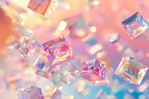 Transparent colorful cubes in pastel colors, an Abstract Photo by AlyaAnd