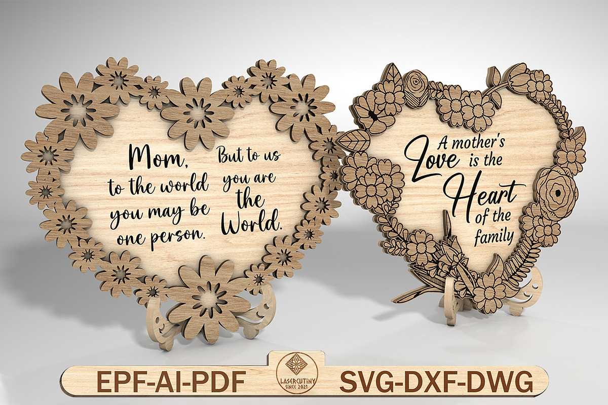 Mother‘s Day Flowers Standing Svg, a Pattern Graphic by Lasercutiny (Photo 1 of 2)
