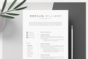 Clean Modern Resume Template, a Resume Template by DemeDesign (Thumbnail 1 of 6)