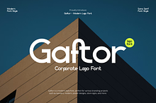 Gaftor - Corporate Logo Font
