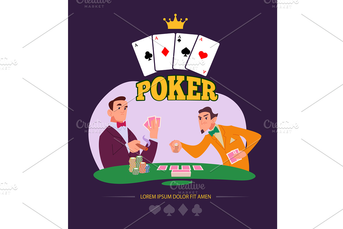 Poker players. casino poster, a Sport Illustration by Onyx
