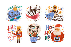 Christmas And New Year Lettering