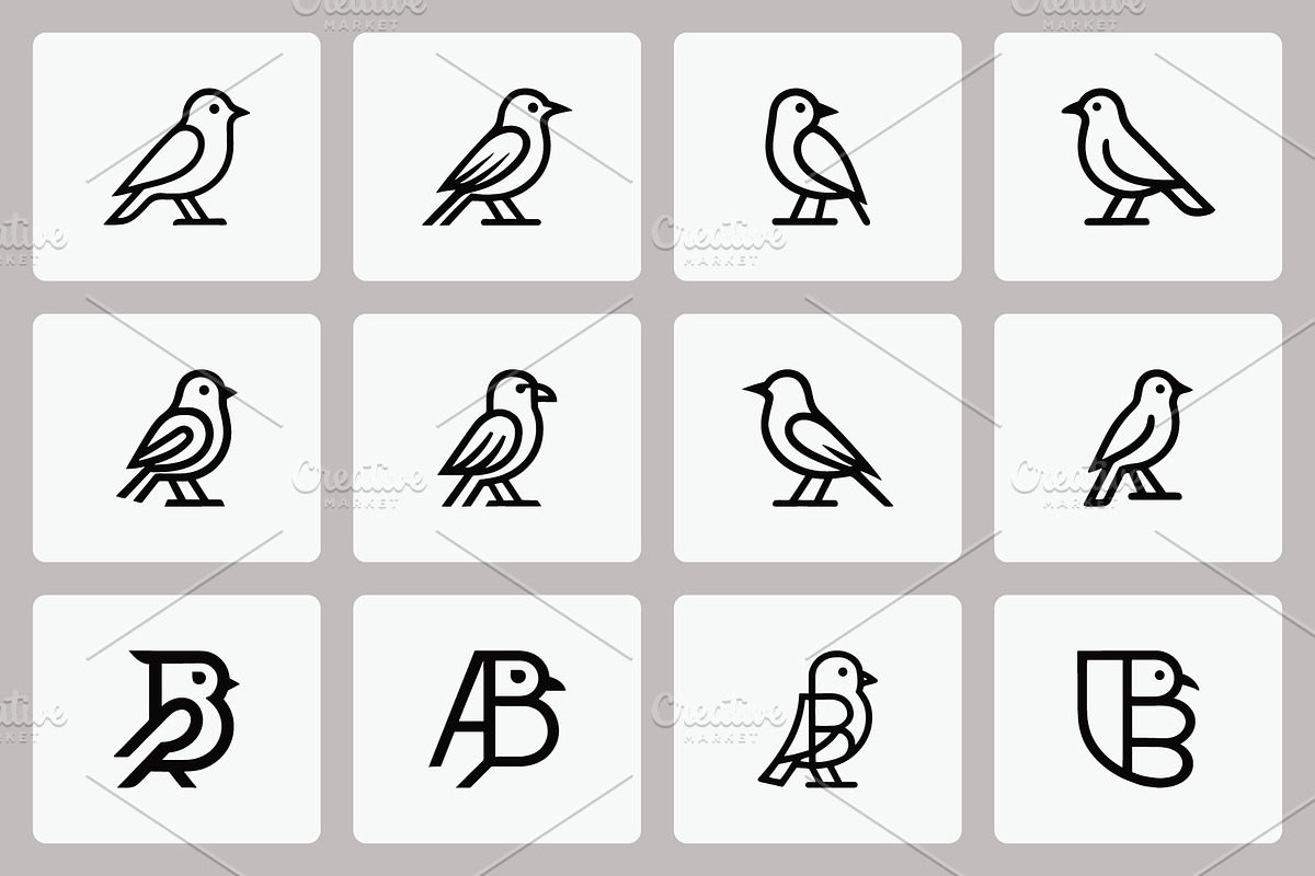 Bird Logo Designs Collection, a Branding & Logo Template by Vectorium Studio (Photo 2 of 2)