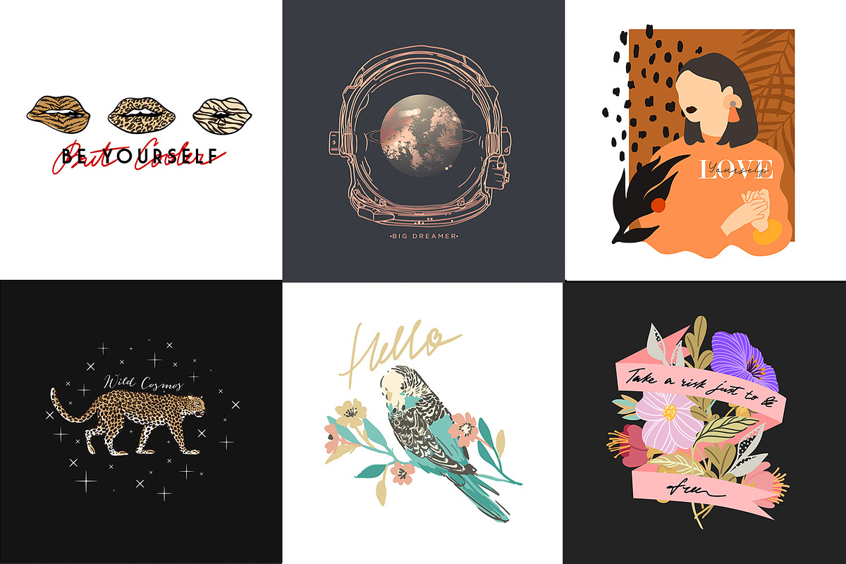 Amazing Prints Bundle, an Illustration by NKTN (Photo 3 of 15)