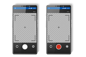 Smartphone screen with photo, a Technology Illustration by Vectorbuum