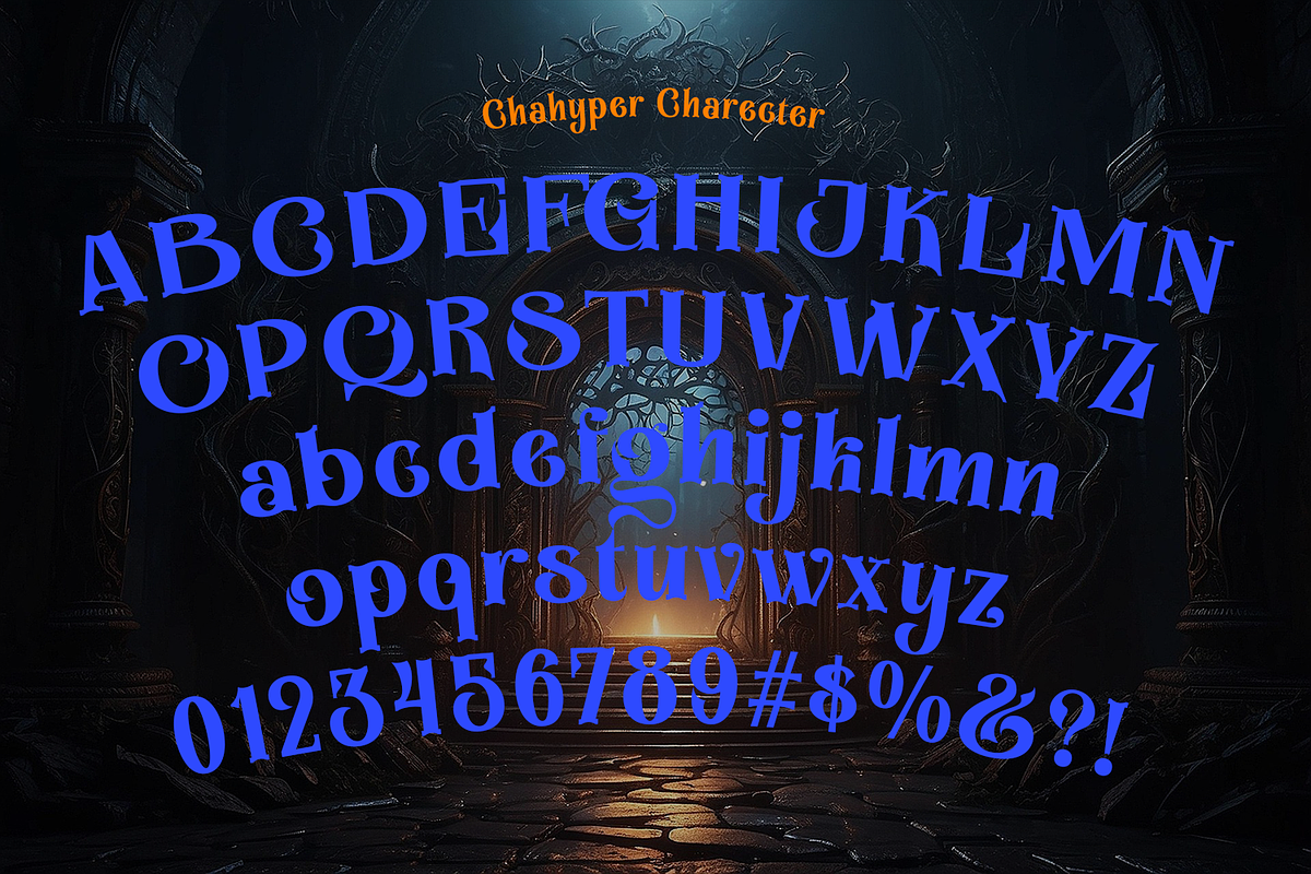 Cahyper Decorative Typeface, a Blackletter Font by TypeClassHeroes (Photo 4 of 10)