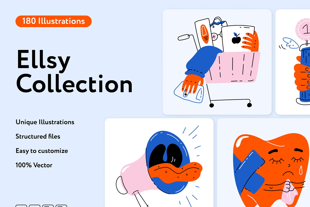 Ellsy Illustration Collections, an Education Illustration by Welovegraphics (Photo 1 of 17)