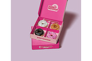 Bakery box packaging mockup, a Packaging Mockup by Mockthethics. (Thumbnail 5 of 11)