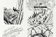 Rock Climbing Adventure Graphics, a Sport Illustration by DENIDigitalArtSudio (Thumbnail 1 of 9)