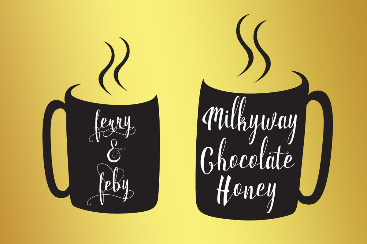 Milkytwins Modern Wave Calligraphy preview 7