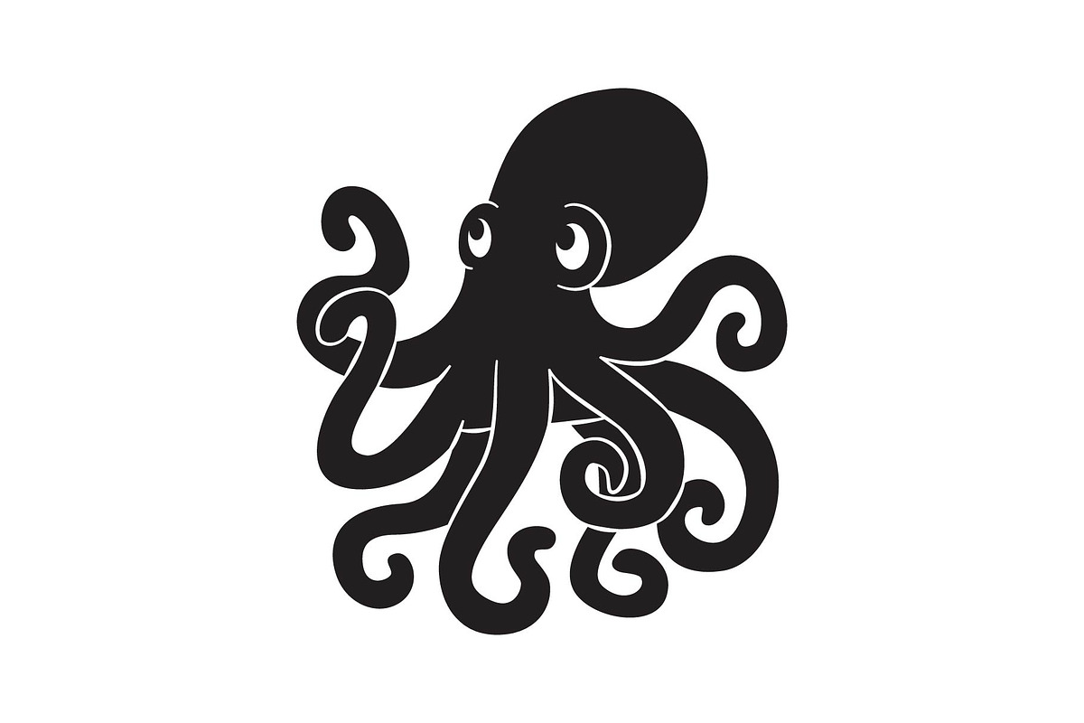 Simple Octopus SVG, an Object Graphic by PinkHouseCollection (Photo 3 of 3)