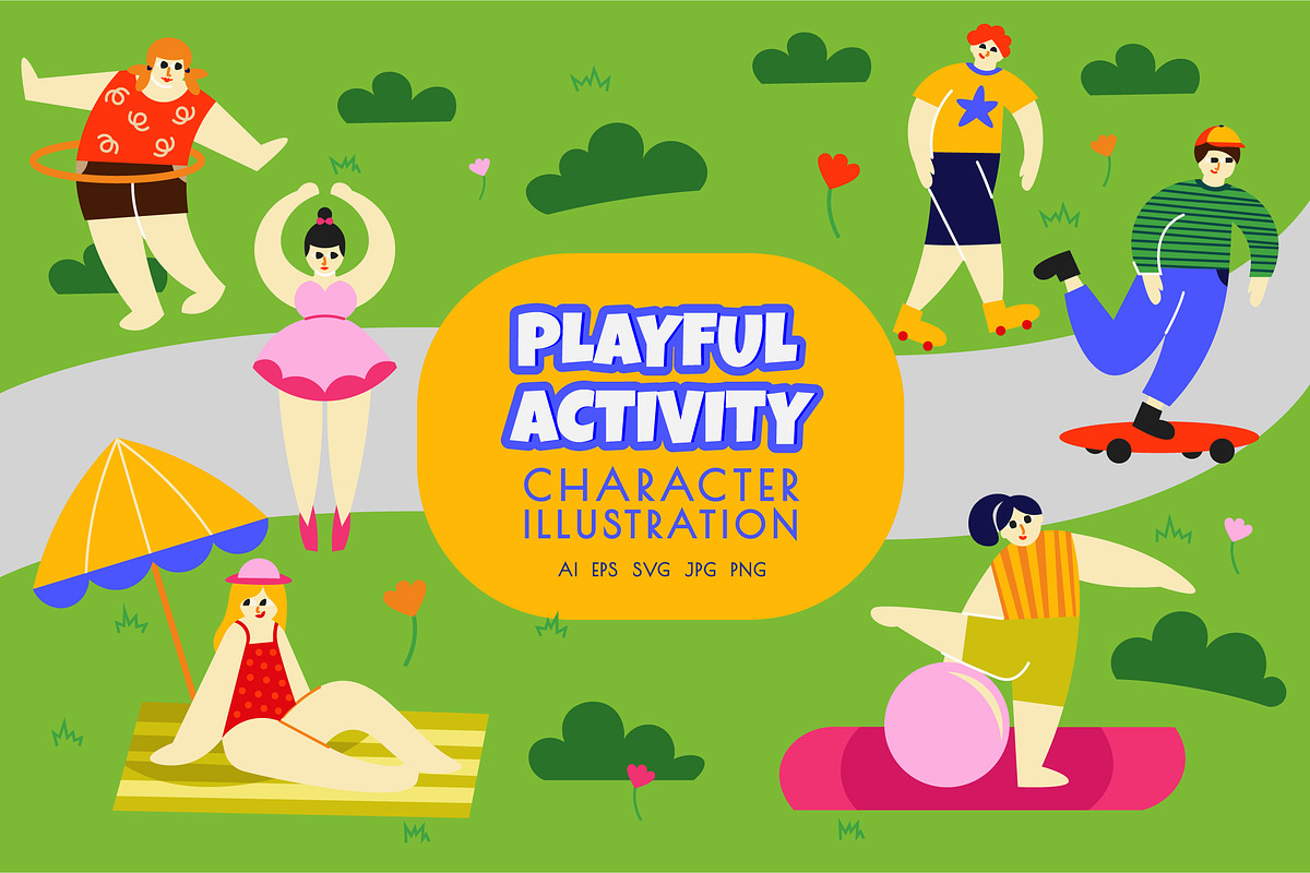 Playful Activity Character, an Object Graphic by Bewalrus Studio (Photo 1 of 4)