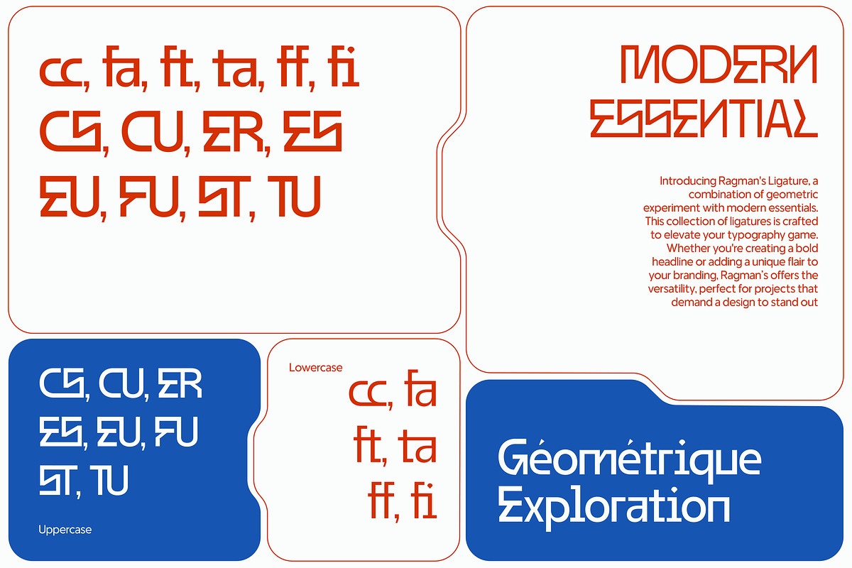 Ragman - Futuristic Sans 9 Fonts, a Sans Serif Font by Casloop Studio (Photo 3 of 10)