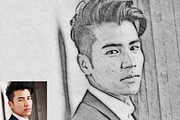 Pencil Sketch Portrait PS Action, an Action Add-On by MRI STUDIO (Thumbnail 10 of 12)