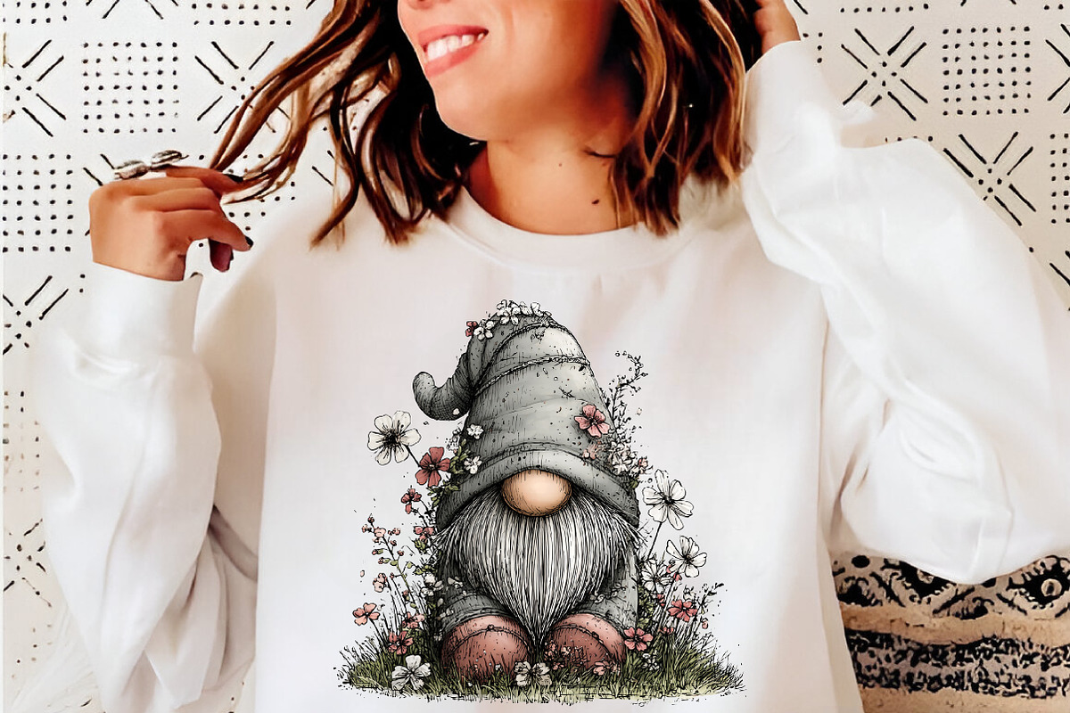 Whimsical spring gnome clipart, an Illustration by SinaCreation (Photo 10 of 11)