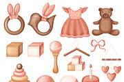 NEWBORN baby illustration & patterns, an Animal Illustration by Linerisyart (Thumbnail 15 of 16)