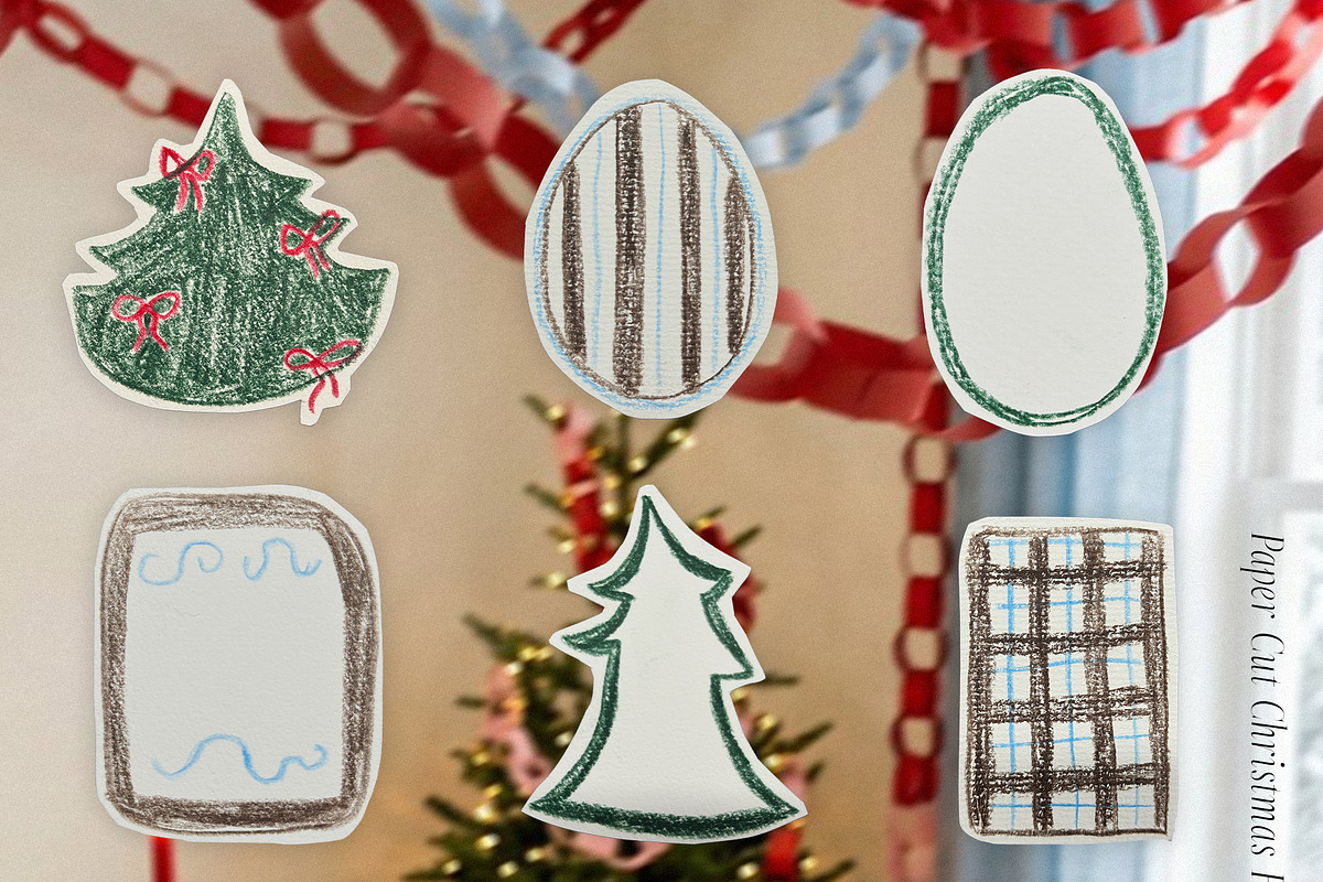 Paper Cut Christmas Frames & Cards, an Object Graphic by divanovskaya_nv (Photo 6 of 18)