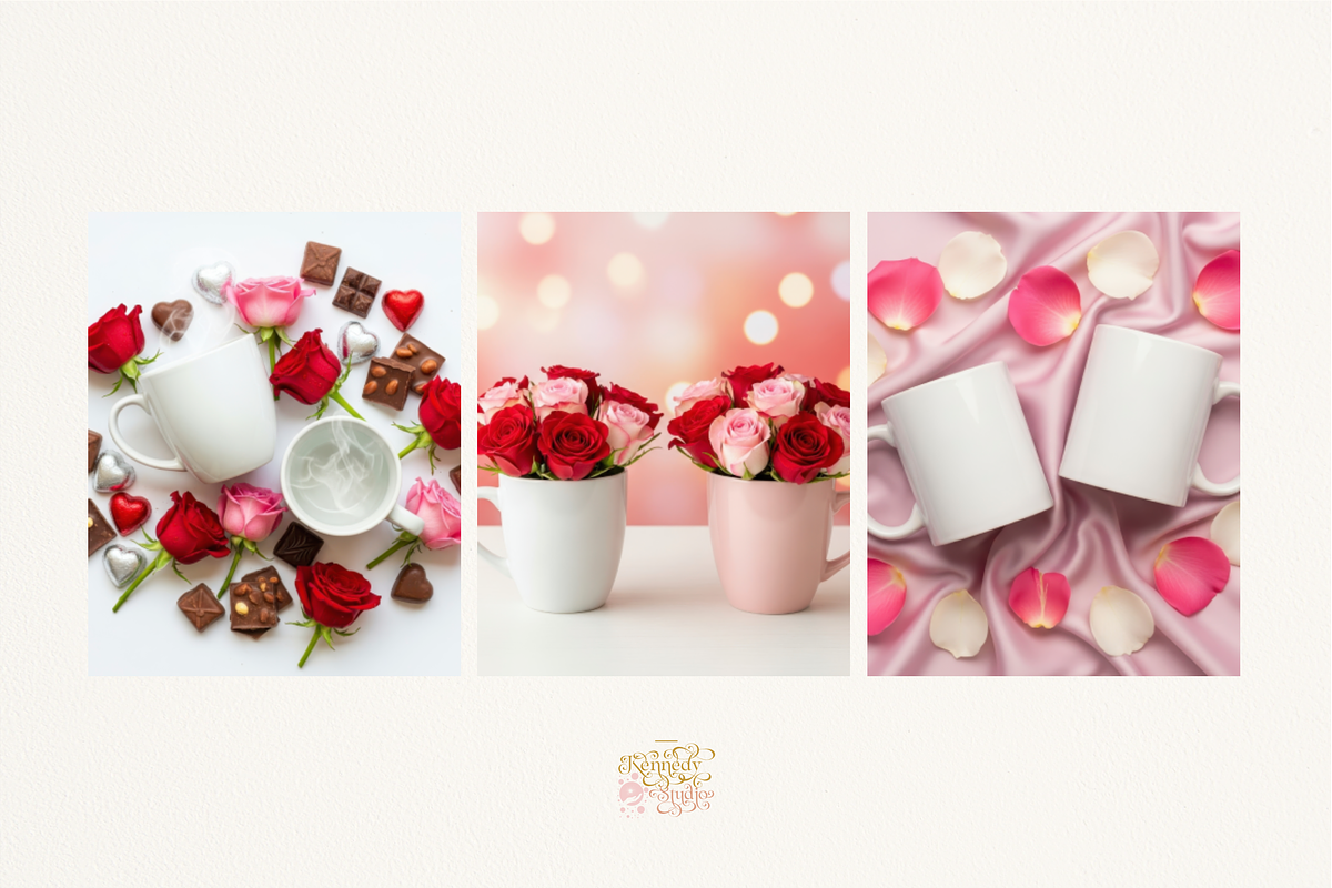 Romantic Couple Mug Mockups 400 JPG, a Cups & Container Mockup by KennedyStudio (Photo 6 of 14)