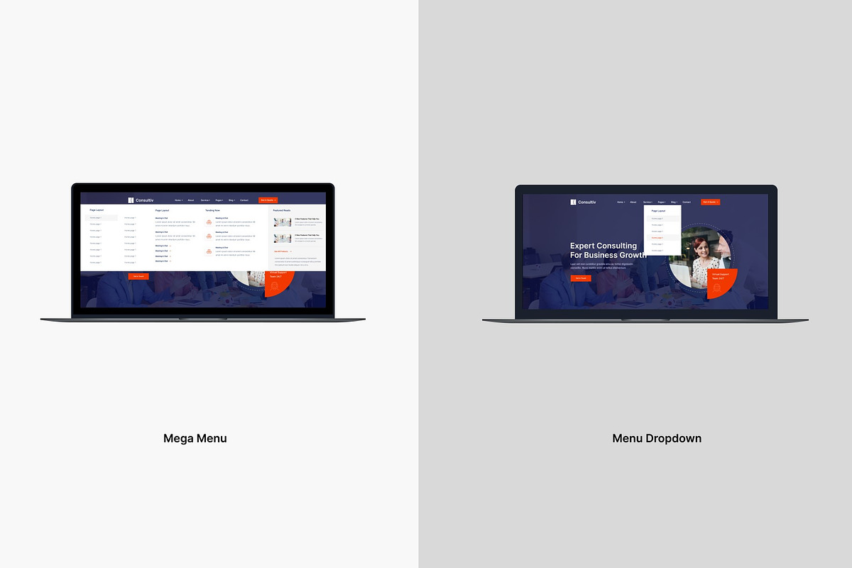 Consultiv - Corporate Figma Design, a Websites & App Template by ZoomDrive (Photo 6 of 6)